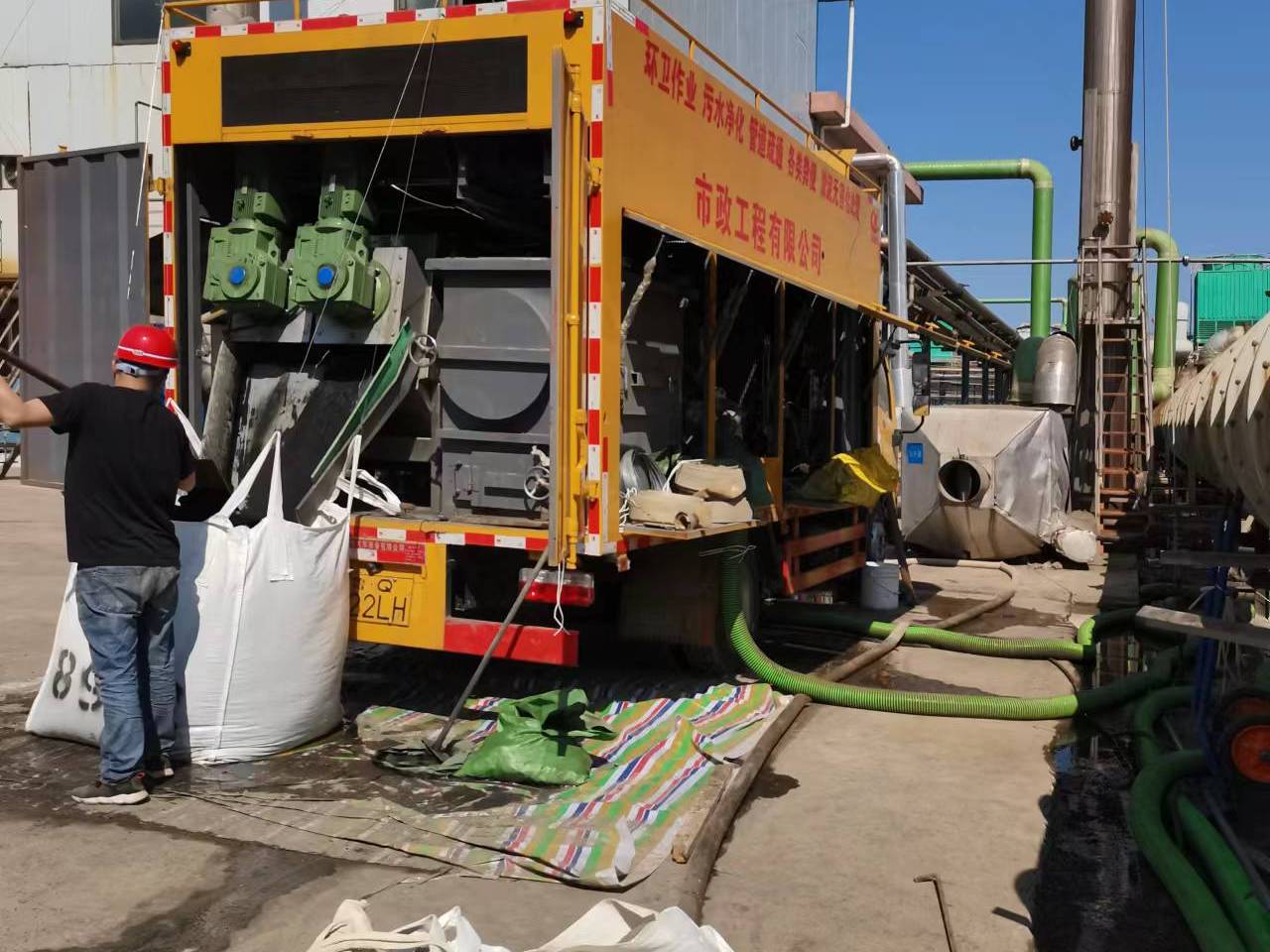 赣榆淤泥压干处理